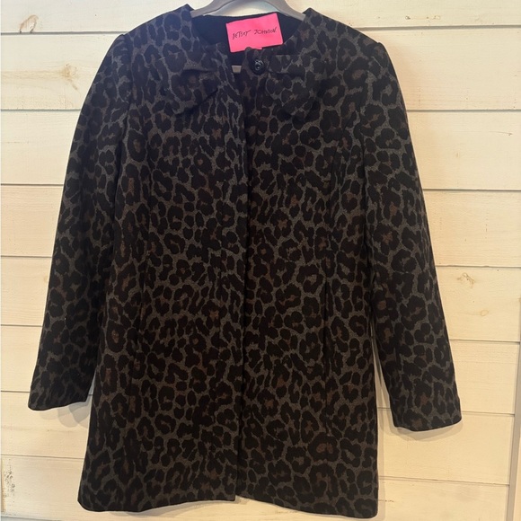 Betsey Johnson Women
Collarless Leopard Print Wool
Blend Coat -Size Medium - Picture 3 of 13